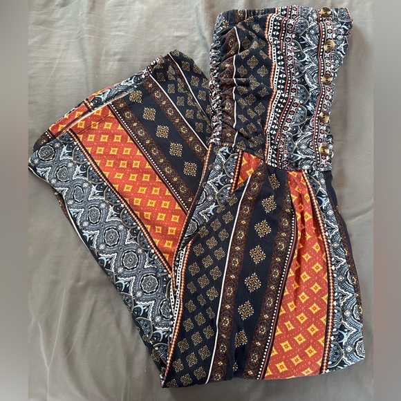 J for Justify Pants - Women’s Wide Leg Strapless Jumper- Size M